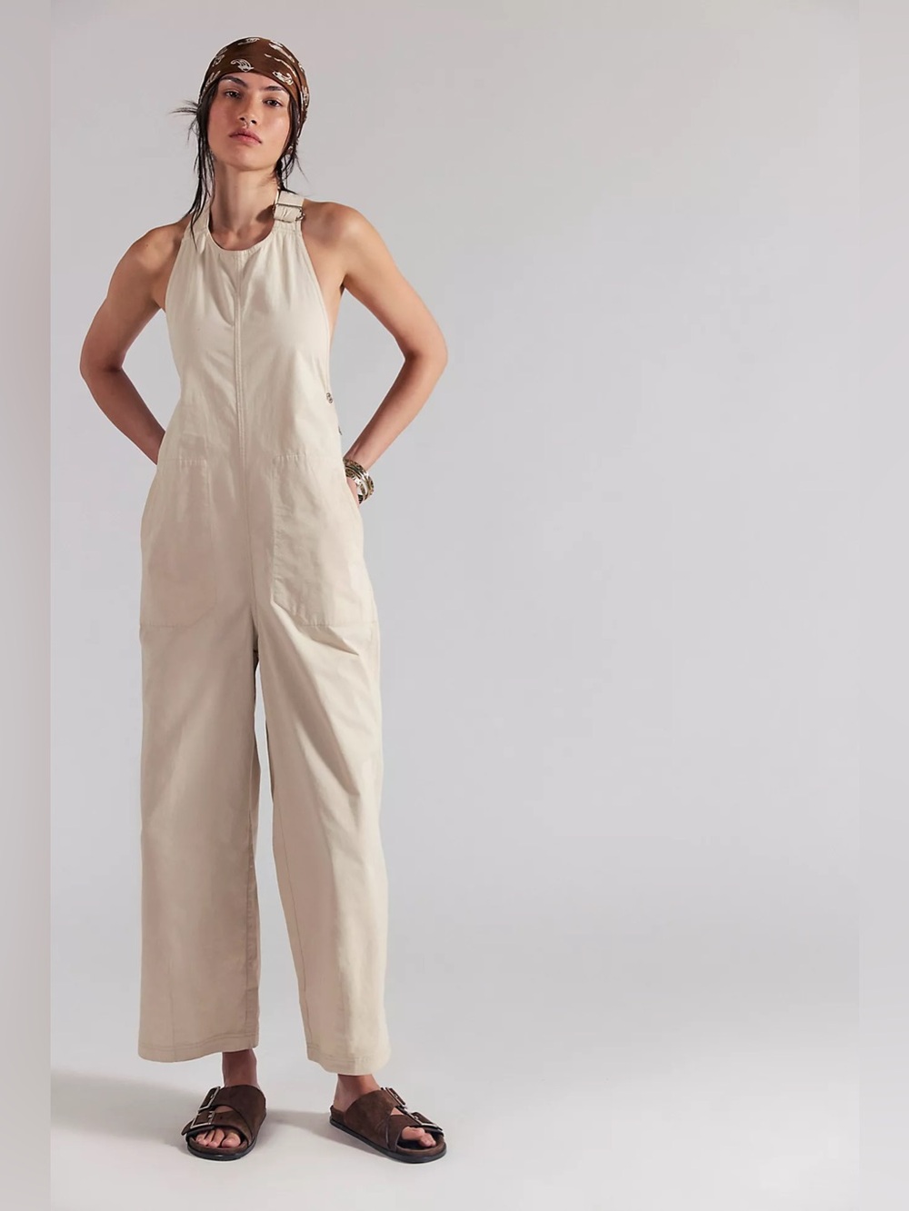 Free People Great Plains Halter Ankle Jumpsuit
In tea